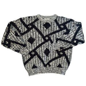 Vintage Saturdays Grandpa Grunge Dadcore Knit Sweater L